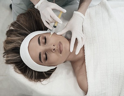 Aplicação de toxina botulínica na JB Estética